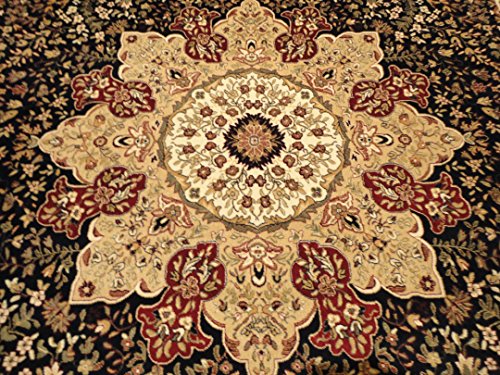 Luxury Navy Persian Rugs Large 7X10 Rug Living Room Rugs Dark Blue Navy 6X9 Area Rugs Dining Room Rugs Medium Bedroom Rug Office Rugs Navy (Large 6.5X10) #TOP3