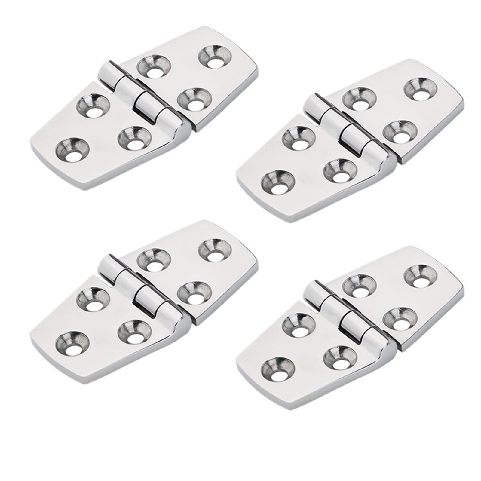 316 Stainless Steel Strap Hinge Marine Boat 76x38mm Rafting Boating Accessories Boat Marine 4Pcs