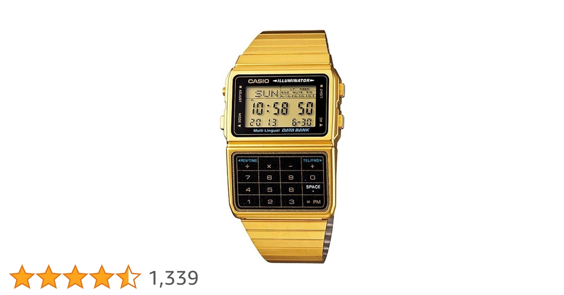 dbc611g-1d⭐️新品⭐️CASIO UNISEX デジタル ゴールド Casio #DBC611G-1D Men's Gold Tone 25 Memory Calculator