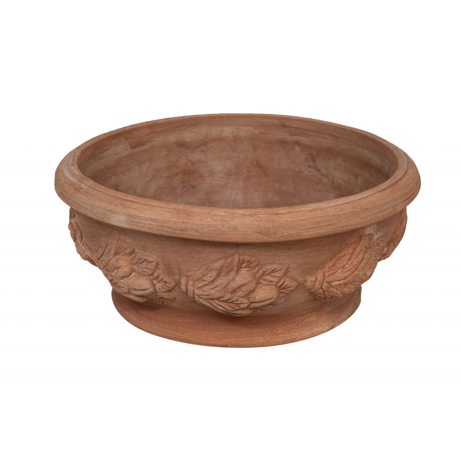 Biscottini Vasi terracotta artigianali 50x23x50 cm | Vaso terracotta interno ed esterno | Vasetti piante grasse Made in Italy