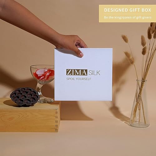 Miniatura 35 de ZIMASILK - Gorro para dormir de 100% seda morera de 0.18 libras para el cuidado del cabello, capota de seda con elástico para la cabeza (1 unidad,