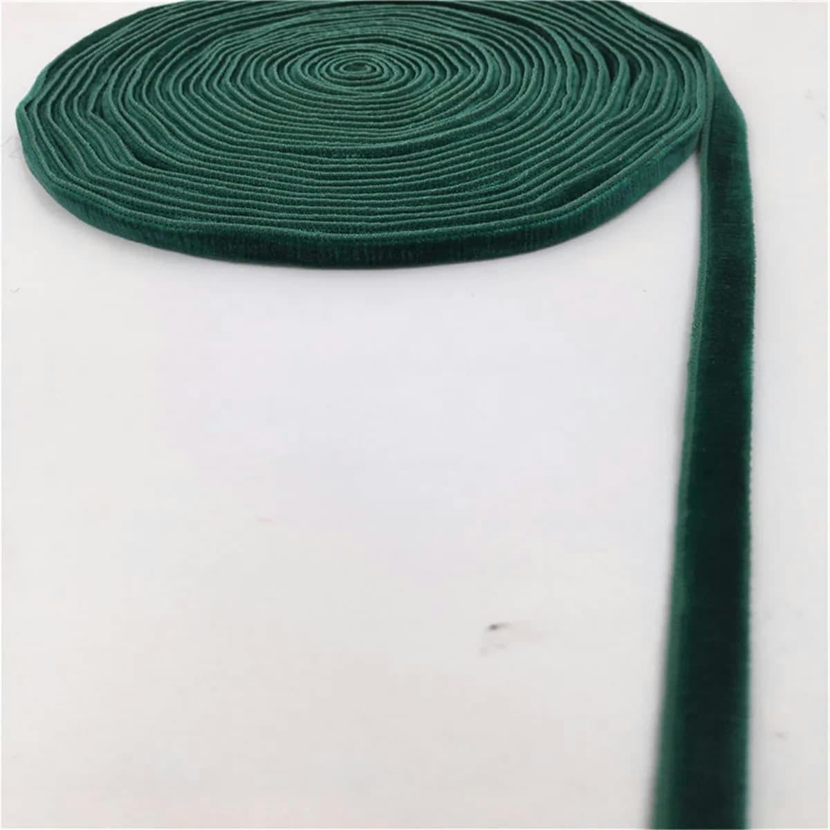 Juego de cintas de terciopelo de nailon de doble cara de 6 mm, ideal for decoración de bodas, fiestas, envolturas hechas a mano, lazos for el pelo, manualidades, Navidad, 1/3/5 yardas (vino, 3 yardas)