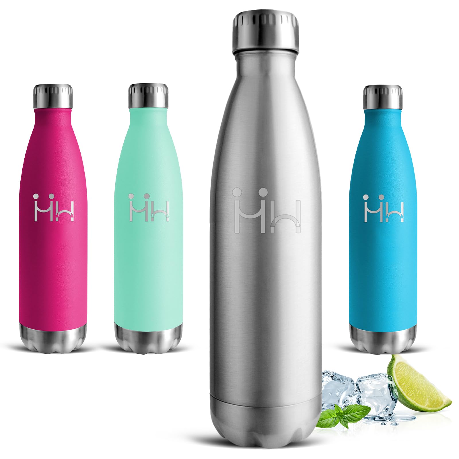 Mujigaga Water Bottle- 0.75L - Insulated Water Bottle, BPA Free, Stainless Steel Water Bottles, Leak-Free, Vacuum Insulated, Easy to Carry for Yoga, Camping, Fitness