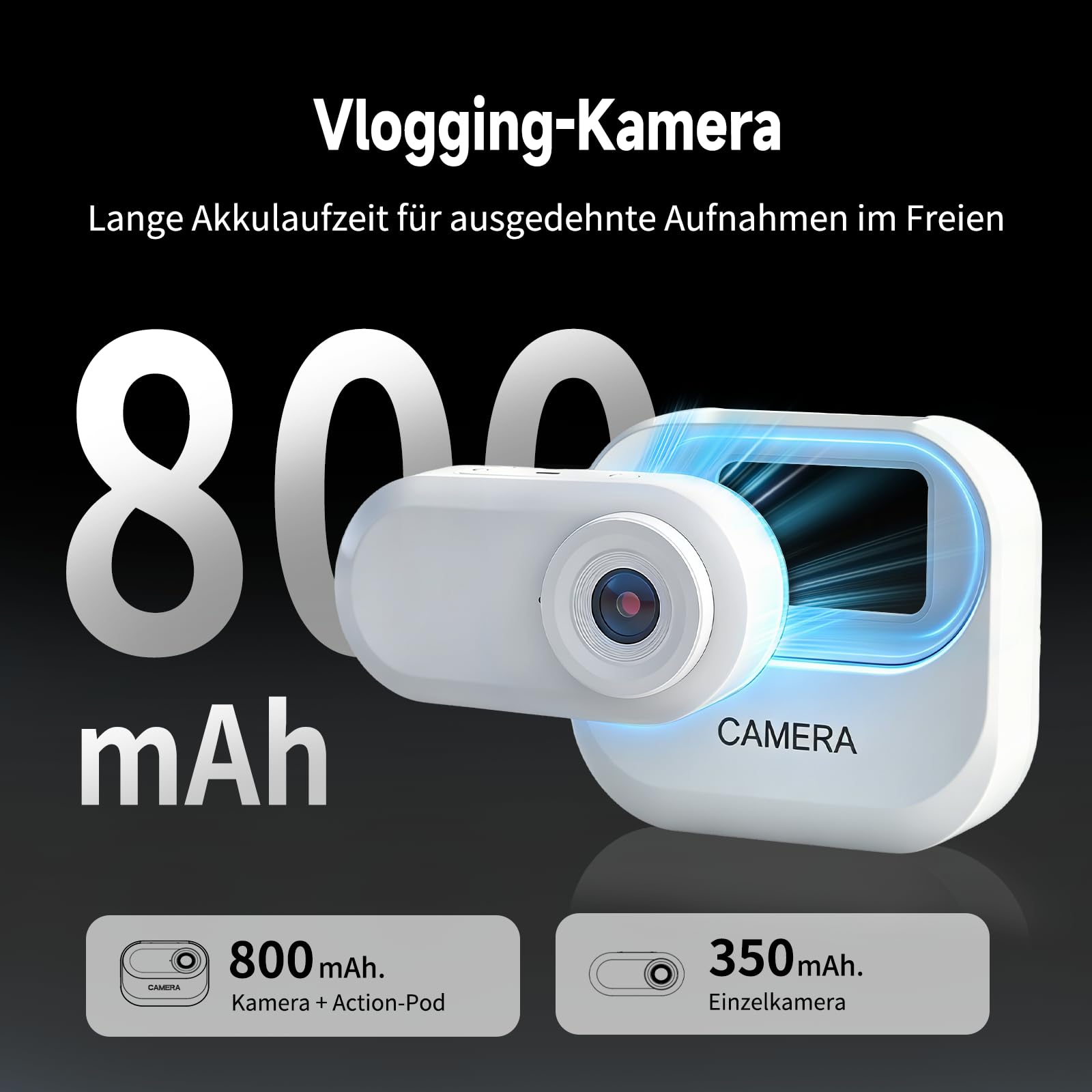 1080P Mini Action Cam Bodycam mit 32GB Karte POV Kamera für Radfahren Reisen Outdoor
