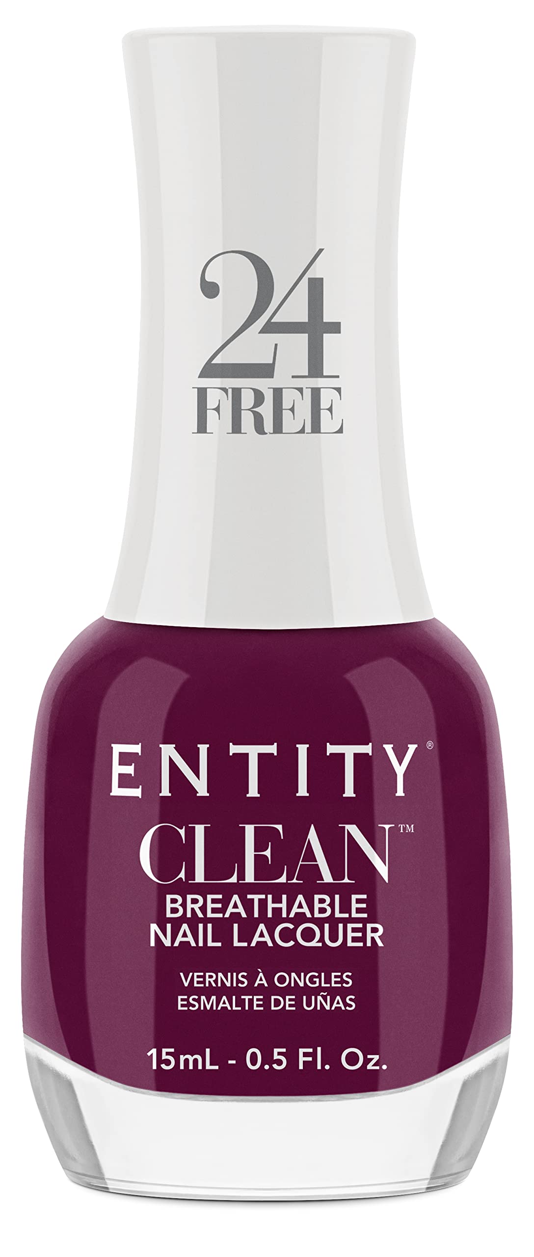 Entity Clean March To My Own Plum Breathable Nail Lacquer, 0.5 oz.