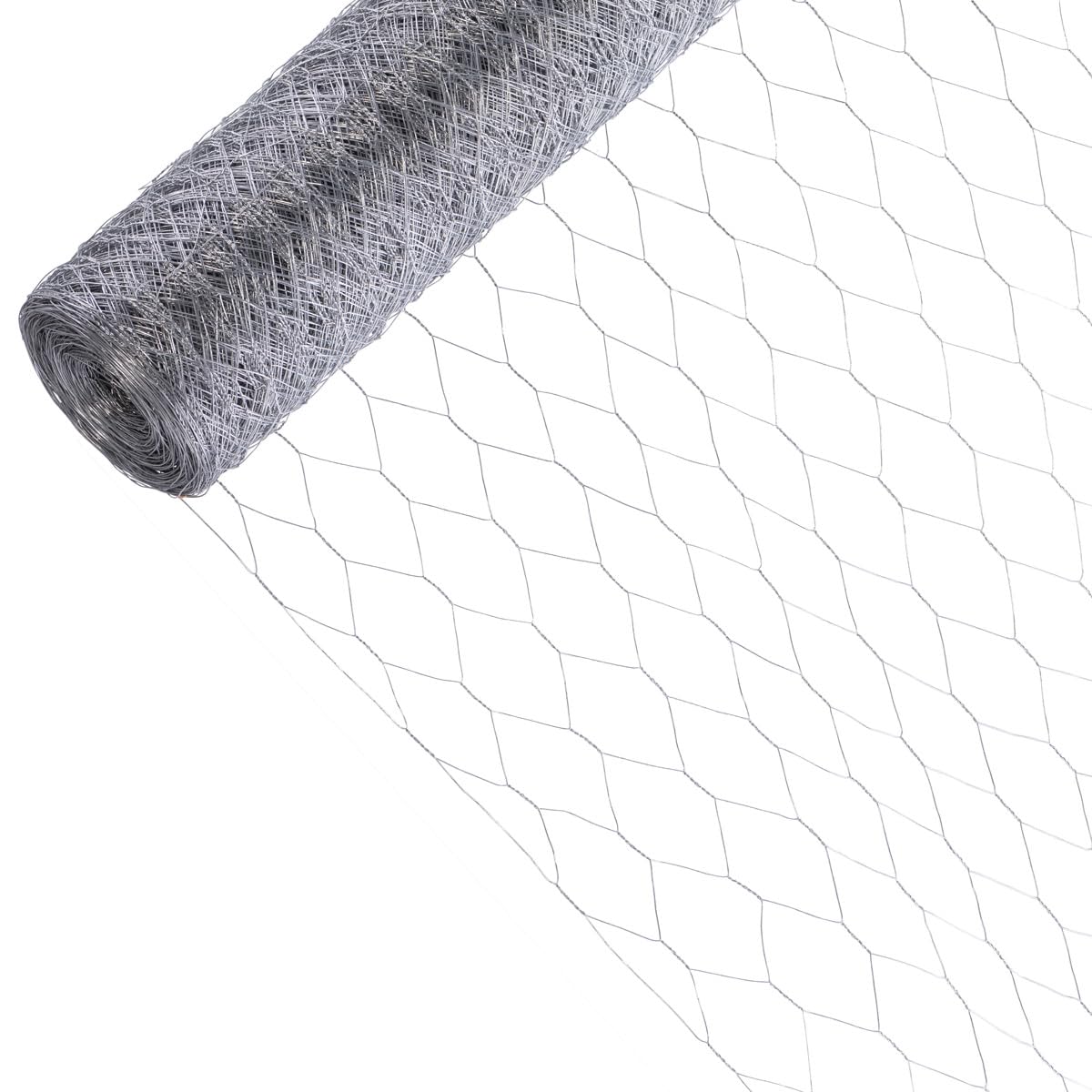 Garmix Treillis Hexagonal | Grillage Clôture pour Poulailler Lapin Enclos Parc Jardin | Fils de Fer 0,7 mm galvanisé, Maille 50mm (100cm x 50m)