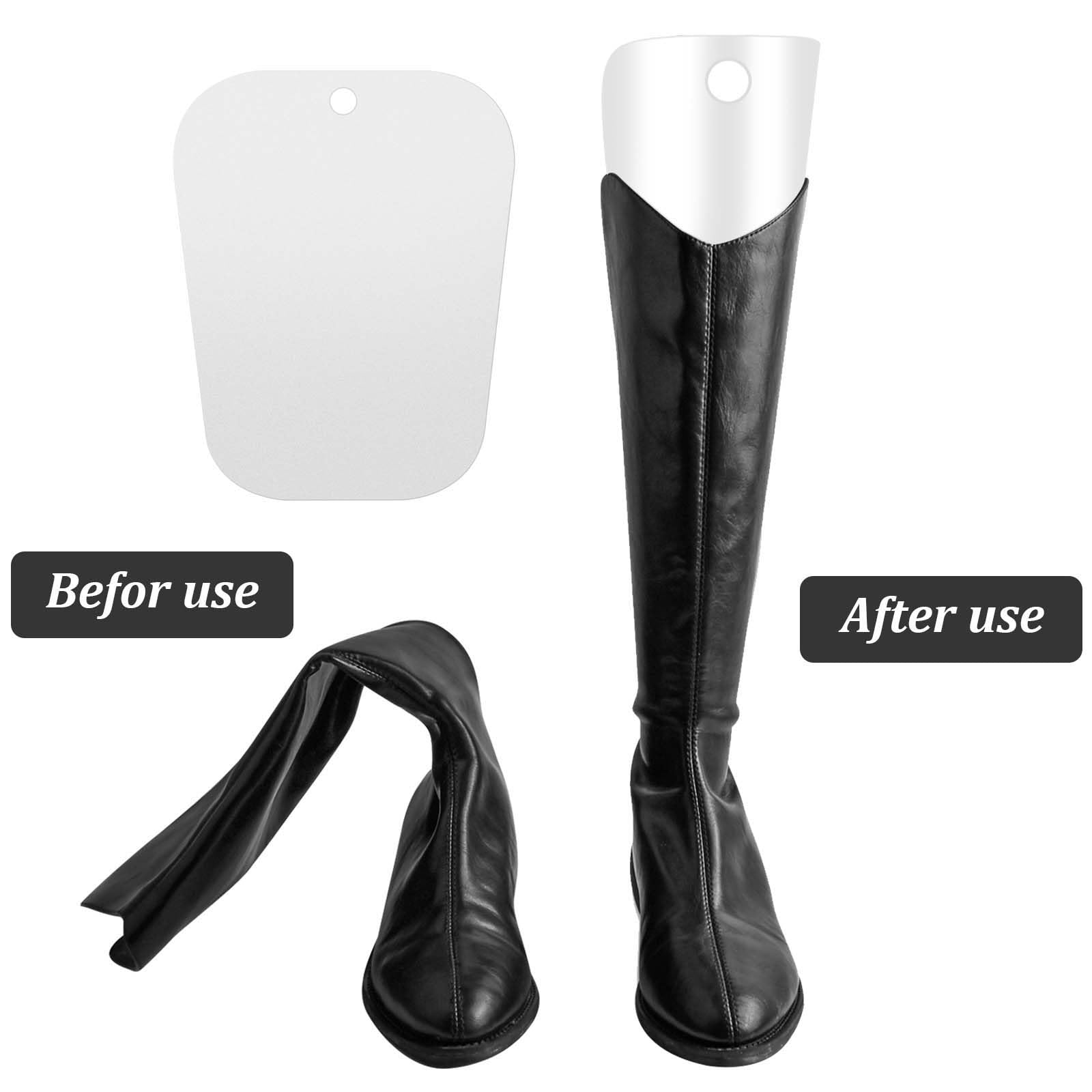 6 Piezas Hormas de Botas, Insertos de Formas de Botas, Soporte de Bota in Plástico, Hormas de Botas Altas, Moldeador de Botas Blanco, Tensores de Botas Elástico para Mujeres Niñas Hombres