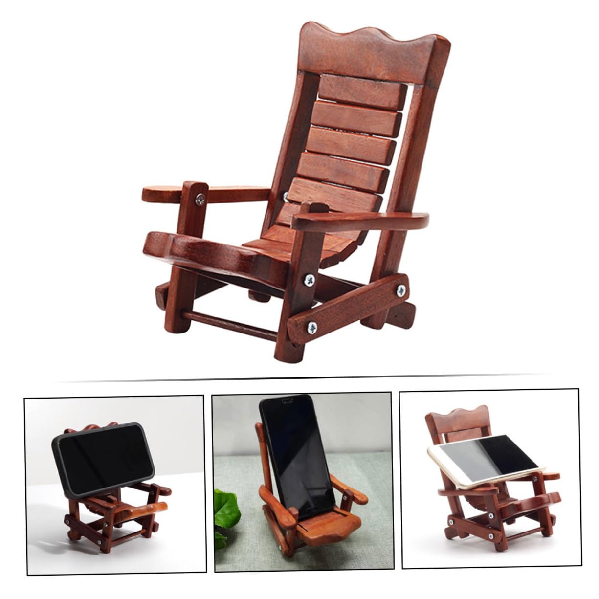 Soporte Teléfono de Soporte de Escritorio Decorativo Hogar y Oficina Compatible con Varios de Móviles Compacto y Portátil