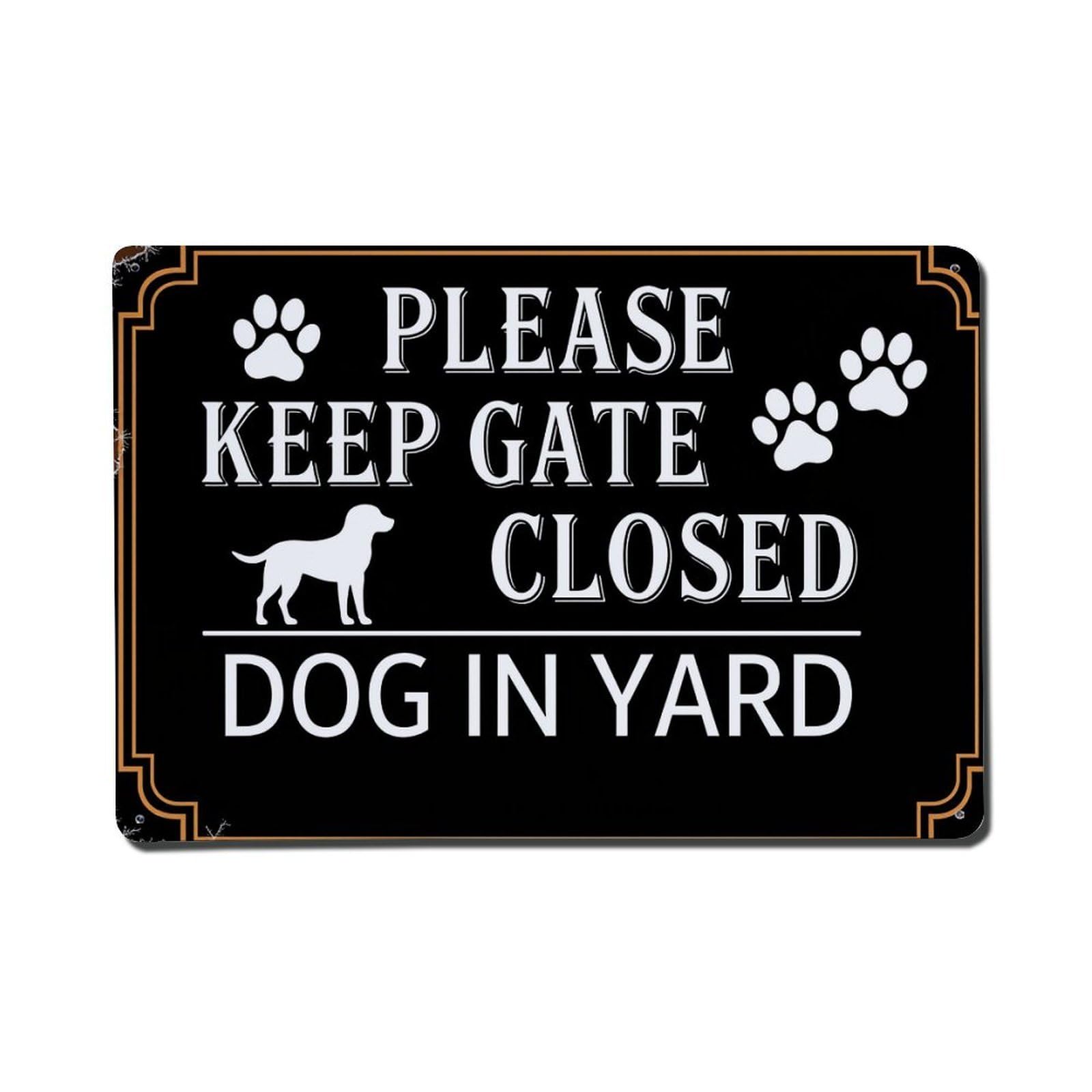 Enderetf Vintage Dog Paw Print Sign Pattern Tin Sign Metal Poster, Home Bar Garage Man Cave Cafe Indoor & Outdoor Wall Decoration 8X12inches