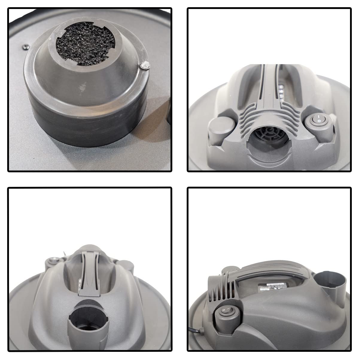 VITO – Aspirador de cenizas 1200 W 18 L + 2 filtros HEPA Barbacoas Estufas hasta 50 °C Soplador Auto limpieza del filtro