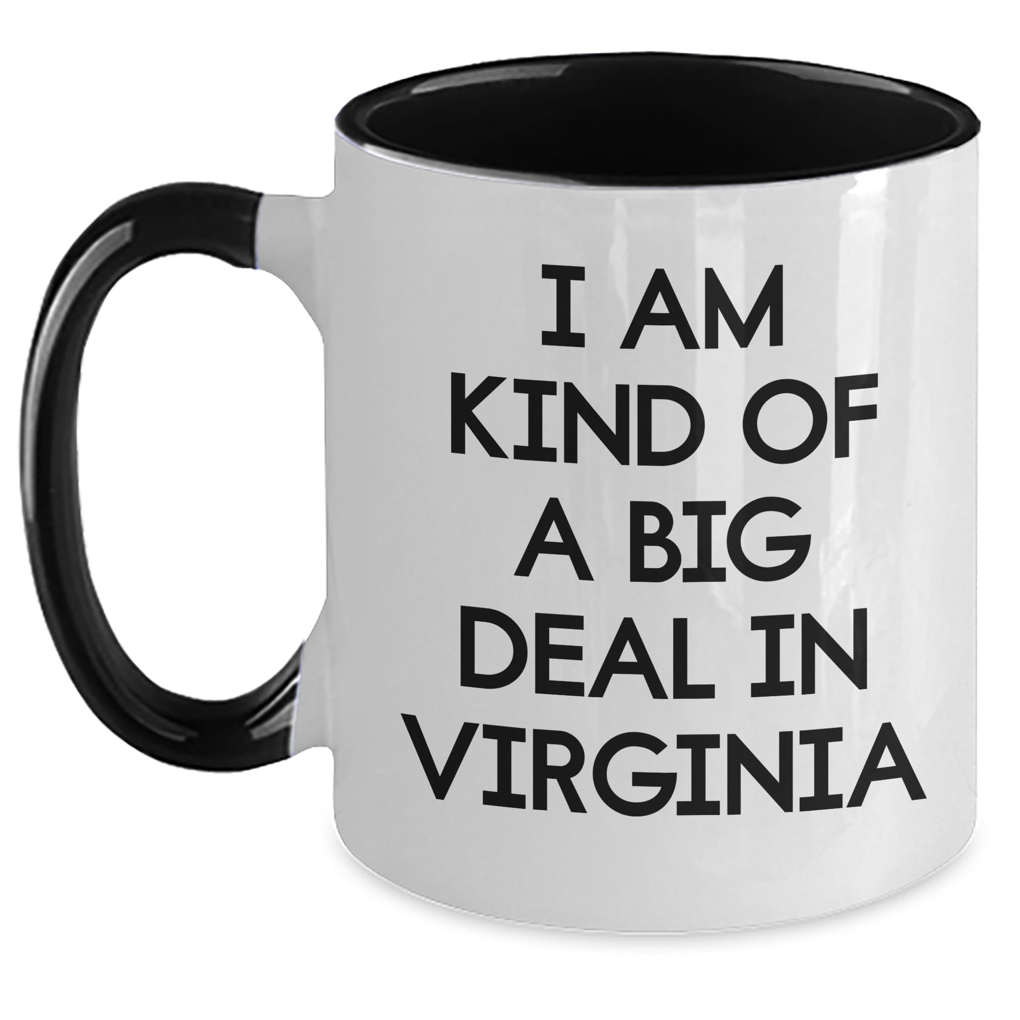 Funny Virginia Quotes Two Tone Coffee Mug for Friends and Family - Gifts from Men and Wome — funny ceramic mug from ShopProudGifts