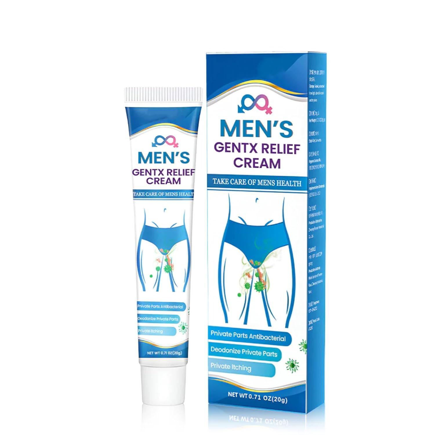 Men’s GentX Relief Cream – Soothing Intimate Skin Cream for Itch, Redness & Discomfort – Cooling Formula with Natural Extracts – 20g (0.71 oz) Men’s GentX Relief Cream – Soothing Intimate Skin Cream for Itch, Redness & Discomfort – Cooling Formula with Natural Extracts – 20g (0.71 oz)