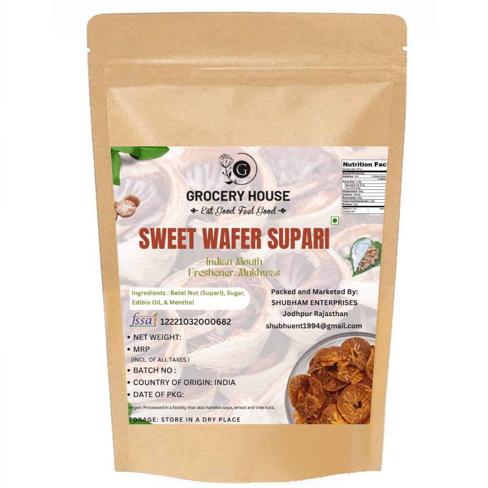 GROCERY HOUSE Wafers Sweet Supari Mukhwas 400 grams|Traditional Indian Mukhwas
