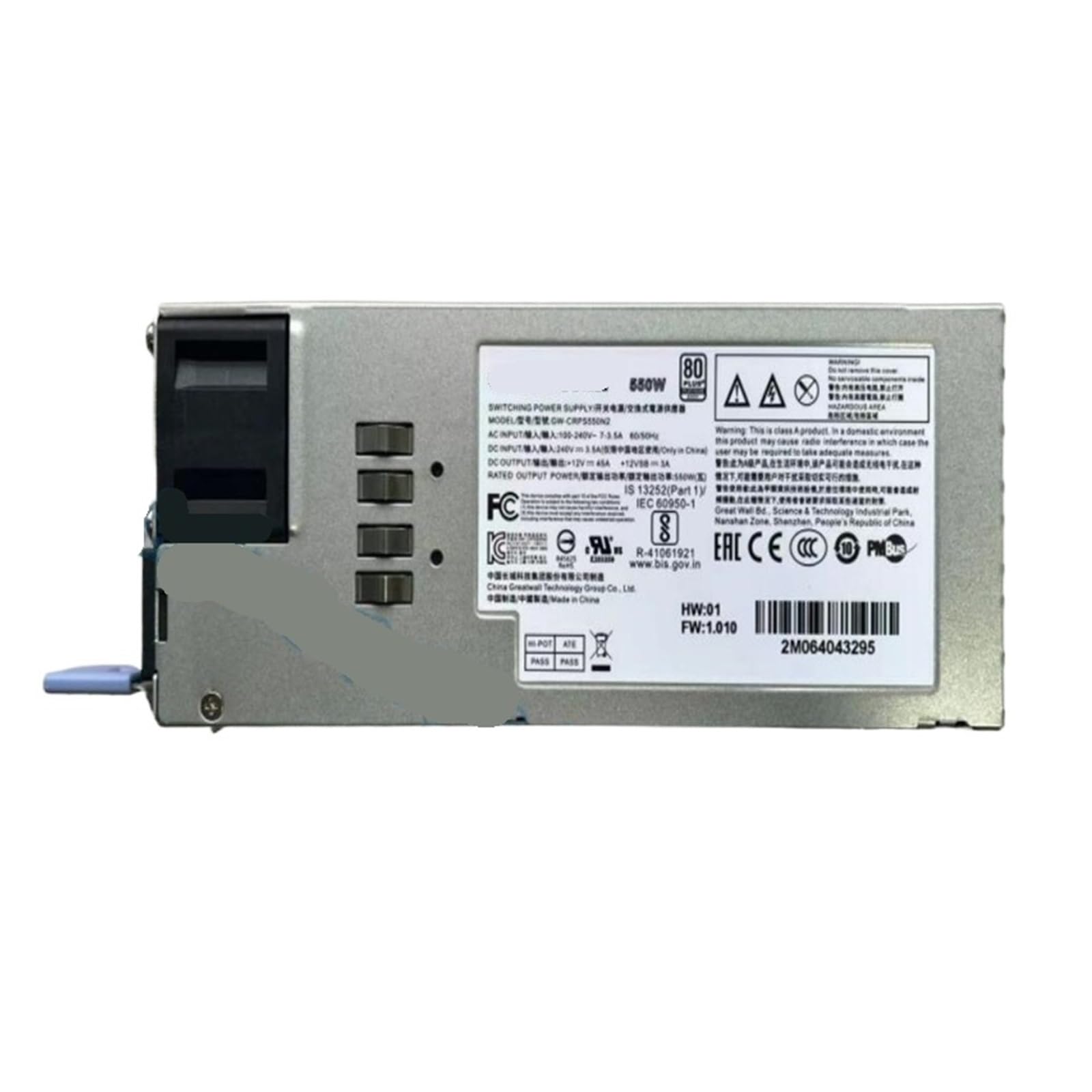 SWEWDSQG Switching Power Supply 550W Power Supply GW-CRPS550N2