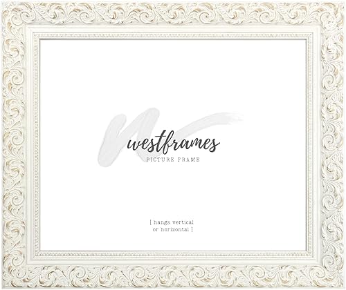 Miniatura 4 de West Frames Bella Marco de fotos de madera en relieve adornado francés de 2.5 pulgadas de ancho (solo marco vacío de 16 x 20 pulgadas, sin
