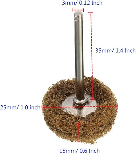 Miniatura 3 de yakamoz 40pcs 1.0-inch/25 mm abrasivo rueda de pulido Pulido rueda Set pulidores Buffers Kit de herramientas para Dremel Rotary Herramienta – 3.0