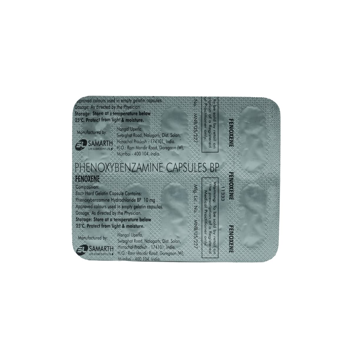 FENOXENE 10MG - Strip of 10 Capsules