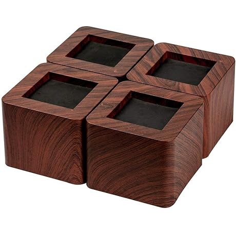 3 Inch Bed and Furniture Risers: Heavy-Duty Table Raising Blocks