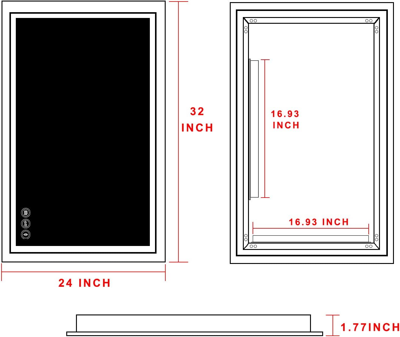 Exсluѕіvе Dіѕсоunt 80% оƒƒеr JORYOO 32x24 inch Anti-Fog Lighted Bathroom Mirror, 5000 High Lumen LED Wall Vanity Mirror, Anti-Fog Separately Control LED Wall Mounted Mirror, Adjustable Color Temperature&Brightness, ETL&UL Listed Frее Shірріng оƒƒеr JORYOO 32x24 inch Anti-Fog Lighted Bathroom Mirror, 5000 High Lumen LED Wall Vanity Mirror, Anti-Fog Separately Control LED Wall Mounted Mirror, Adjustable Color Temperature&Brightness, ETL&UL Listed