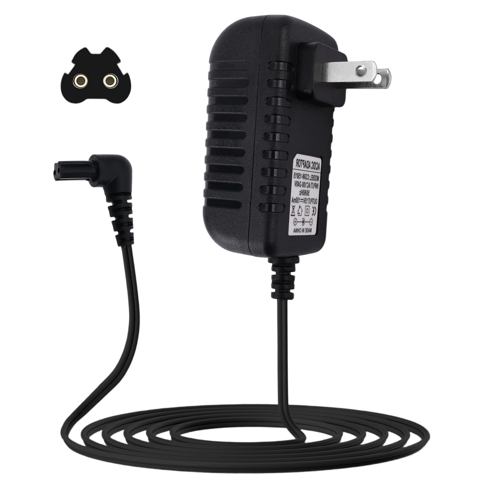 Photo 1 of 15V Vacuum Replacement Charger for Black+Decker Cordless Dustbuster 90627870 S003AQU1500015 HHVI315JO42 HHVI320JR02 HLVA320JS10 HFVB320J27 (Not for 23V Models) Durable AC Replacement Adapter Parts