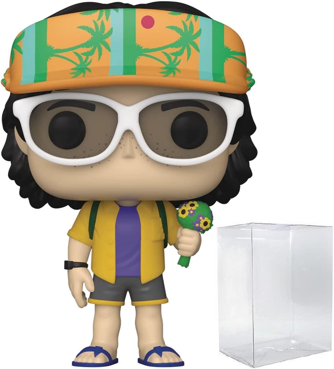 POP [Stranger Things - Cali Mike Wheeler [Season 4] Funko Vinyl Figure (Bundled with Compatible Box Protector Case), Multicolor, 3.75 inches