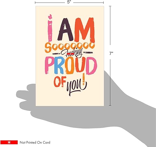 Miniatura 6 de NobleWorks - 1 divertida tarjeta de felicitación para adultos con sobre - Felicidades saludo, agradecimiento - Sooooo Proud C6410CGG