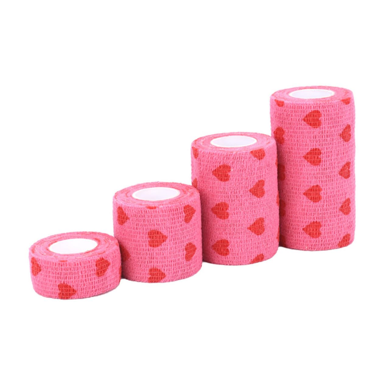 GOOHOCHY 4pcs Self-Adhesive Dog Wounds Protective Sports Injury Tape Protection Accessories Pink