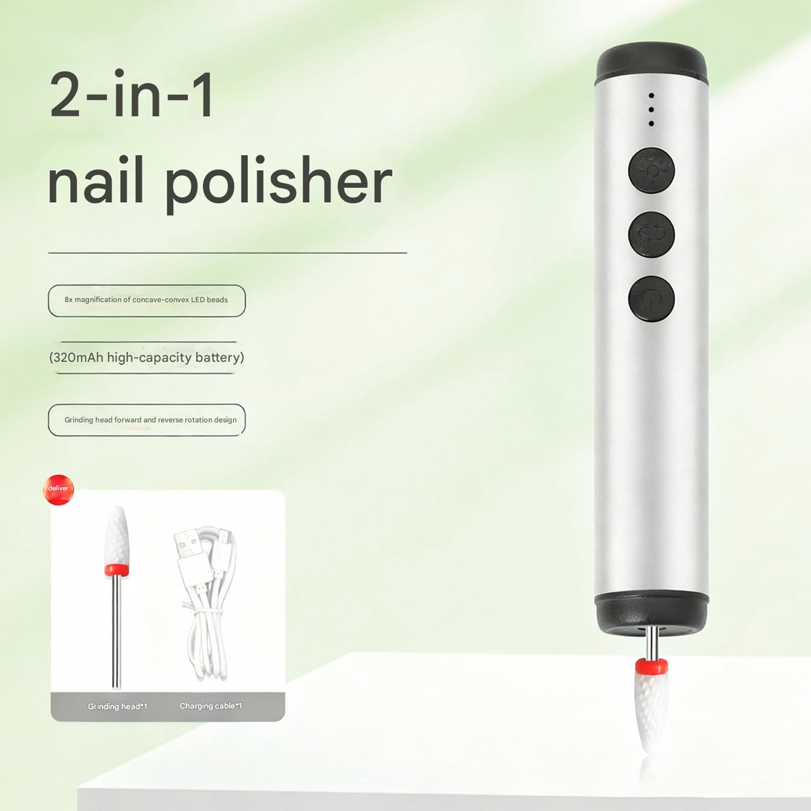 Juego de manicura portátil con estuche de viaje, lima pulidora de uñas, almohadilla de algodón, herramientas profesionales para el cuidado de las uñas para uso en el hogar, salón de belleza, juego de