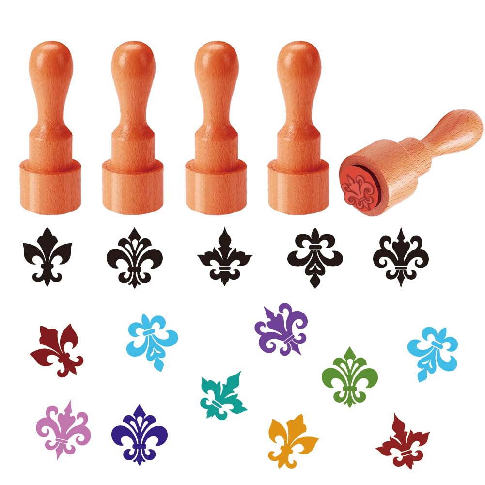 Tampons iris bois caoutchouc AHANDMAKER loisirs créatifs fabrication de cartes