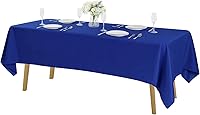 Vista 140 de Rectangle Tablecloth 90x132 inch Washable Polyester Fabric Table Cloth for Wedding Party Dining Banquet Decoration（90x132, Turquoise）