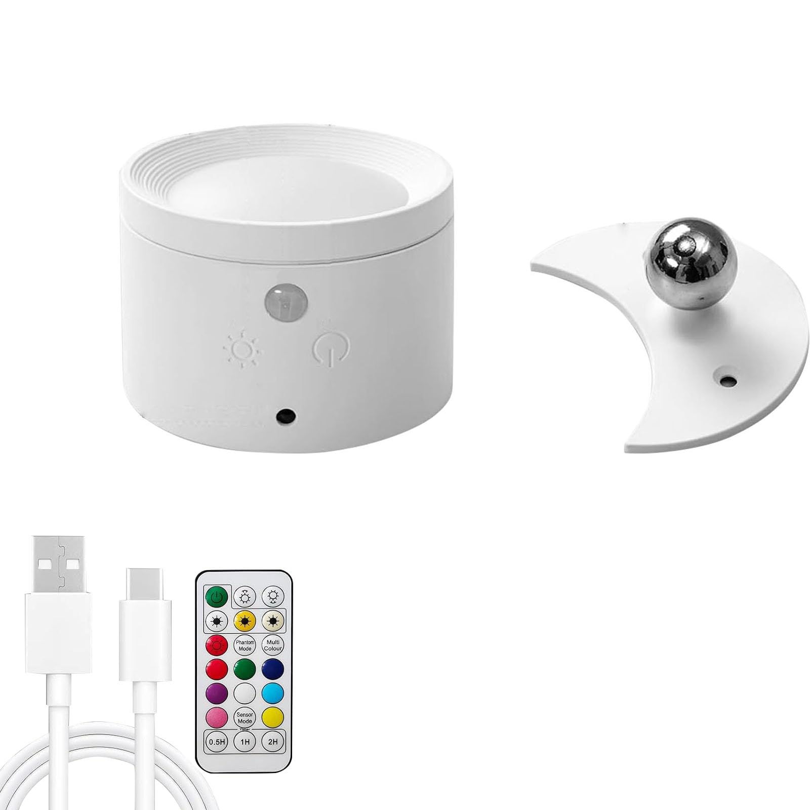 TQUXNGA Of 2 ABS Substance Permanent Wall Radiances with Motion Transducer Auto on Off for Children Smart Lamp