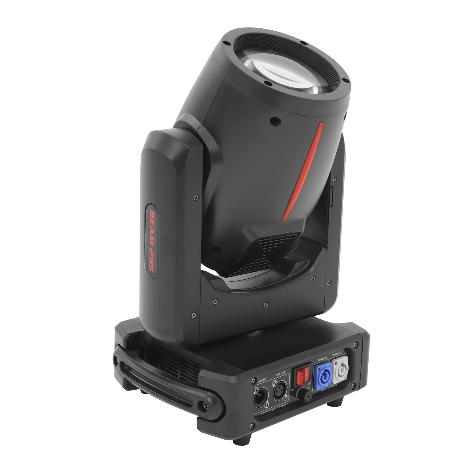 Luz de cabeza móvil con cabezal móvil, 295 W, luz de fiesta DJ, RGBW Roto Prisma Mini LED DMX-512 Control Faro para fiestas, bares, clubes, iluminación de escenarios