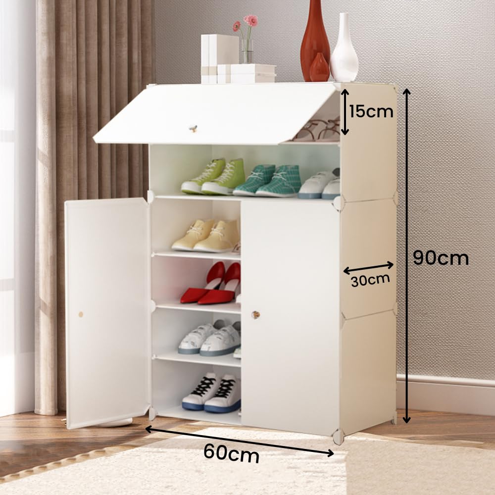 Scarpiera Modulare Mobile per Ingresso, Hall e Casa - Deposito per Corridoio, Camera da Letto - 18 Paia di Scarpe