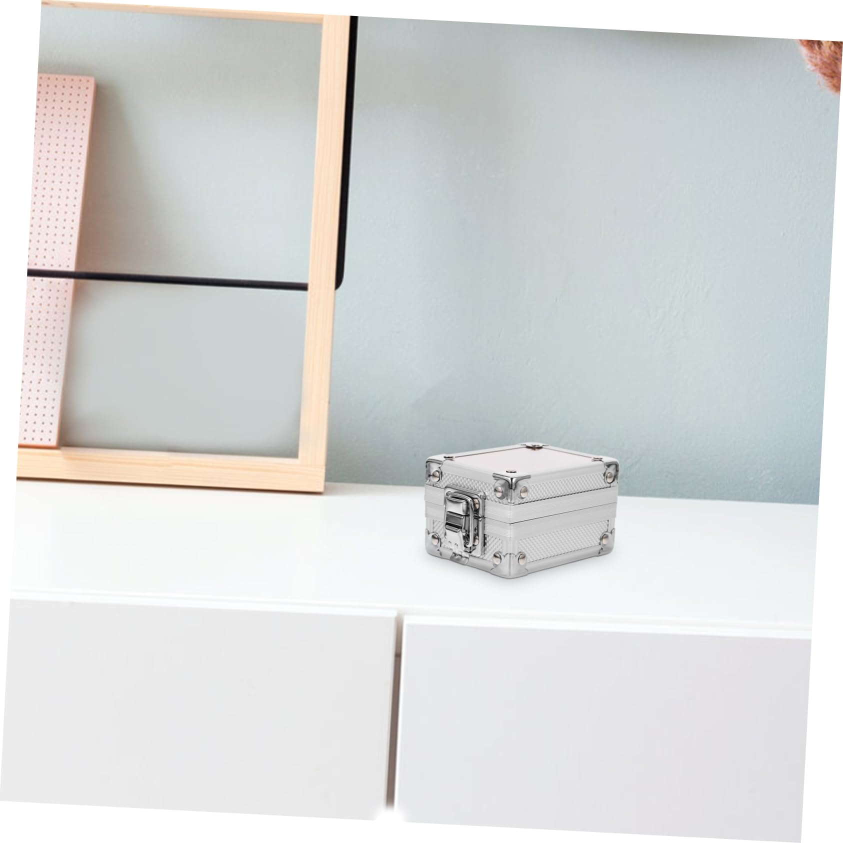ULTECHNOVO Étui à Montre Aluminium avec Serrure Boîte De Rangement pour Montre Individuelle Remontoir Compact pour Accessoires