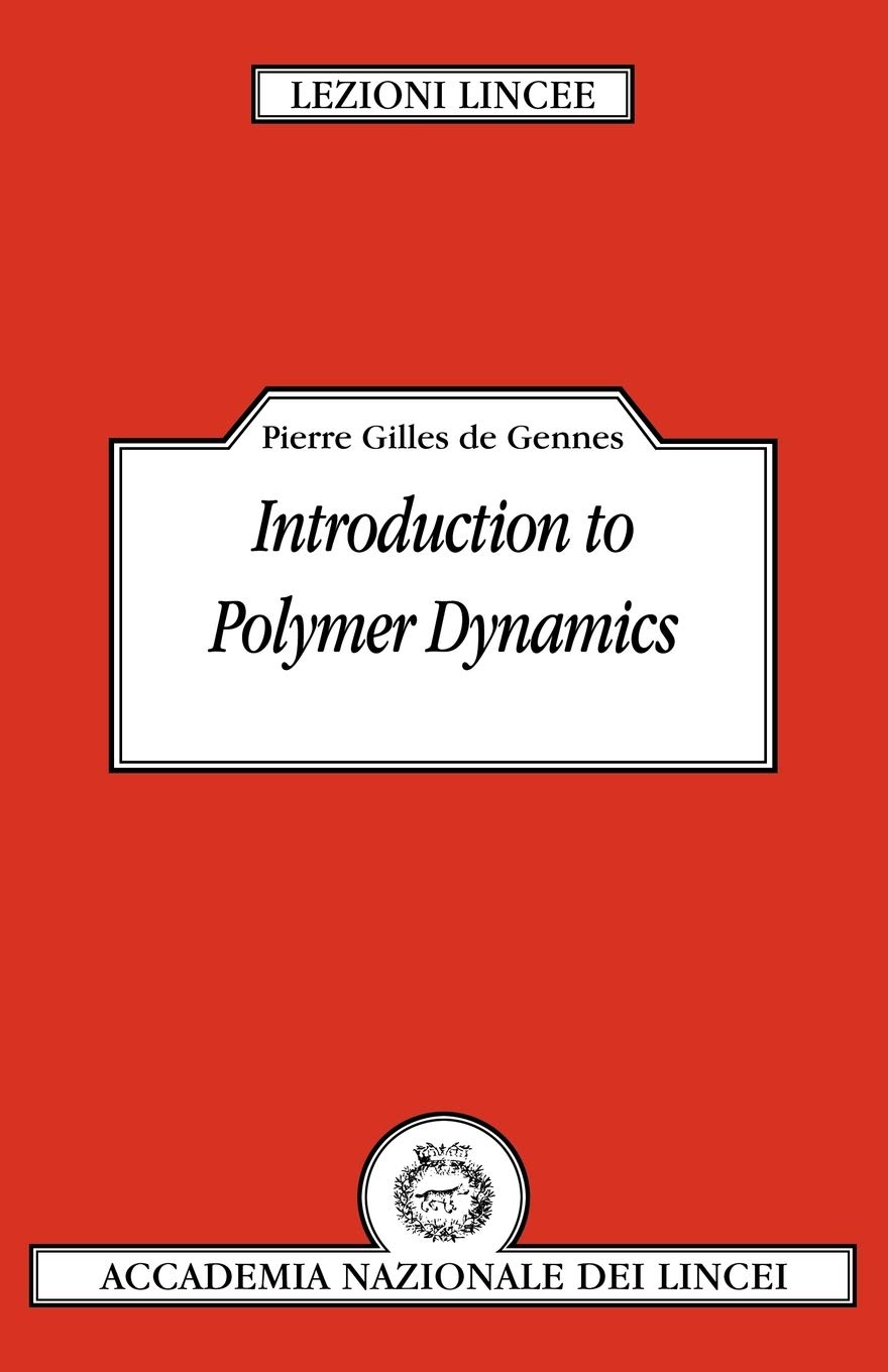 Introduction to Polymer Dynamics Gennes Paperback Cambridge University Press
