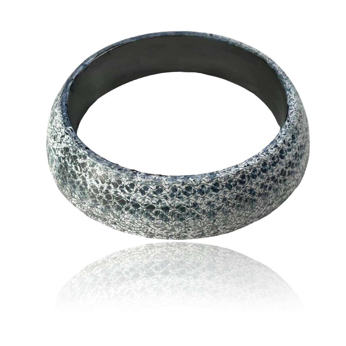 ZNDAW ID 48mm Car Exhaust Gasket, High Grade Graphite Flange Gasket Seal Muffler Ring for Piping Connection, Leakproof Manifold Exhaust Donut Gaskets