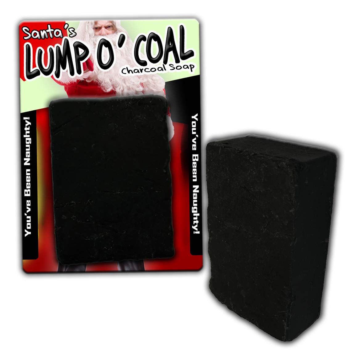 Lump Of Coal Activated Charcoal Soap - 4oz Novelty Christmas Gift Stocking Stuffer