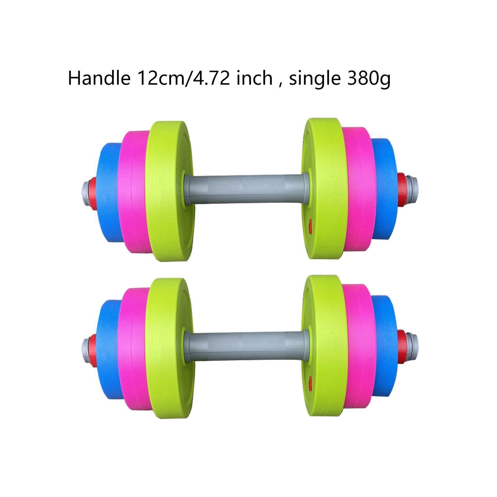 Giocattoli per bambini, set di attrezzi per sollevamento pesi, sviluppo precoce, incoraggiamento dell'interesse per lo sport nei bambini piccoli, finti, sport, palestra, Manico 12 cm