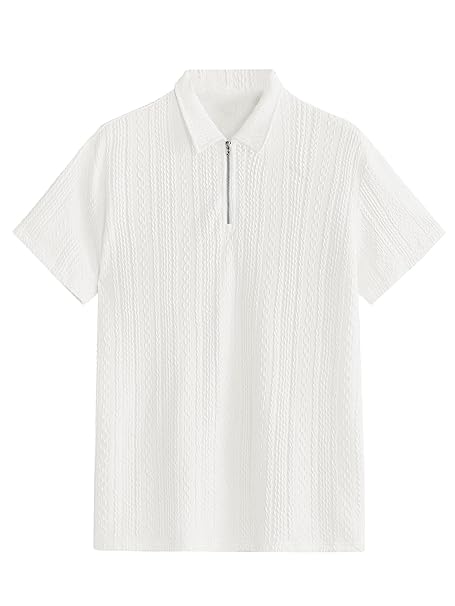 TAGDO Men's Jacquard Chain Polo Shirt (2020)
