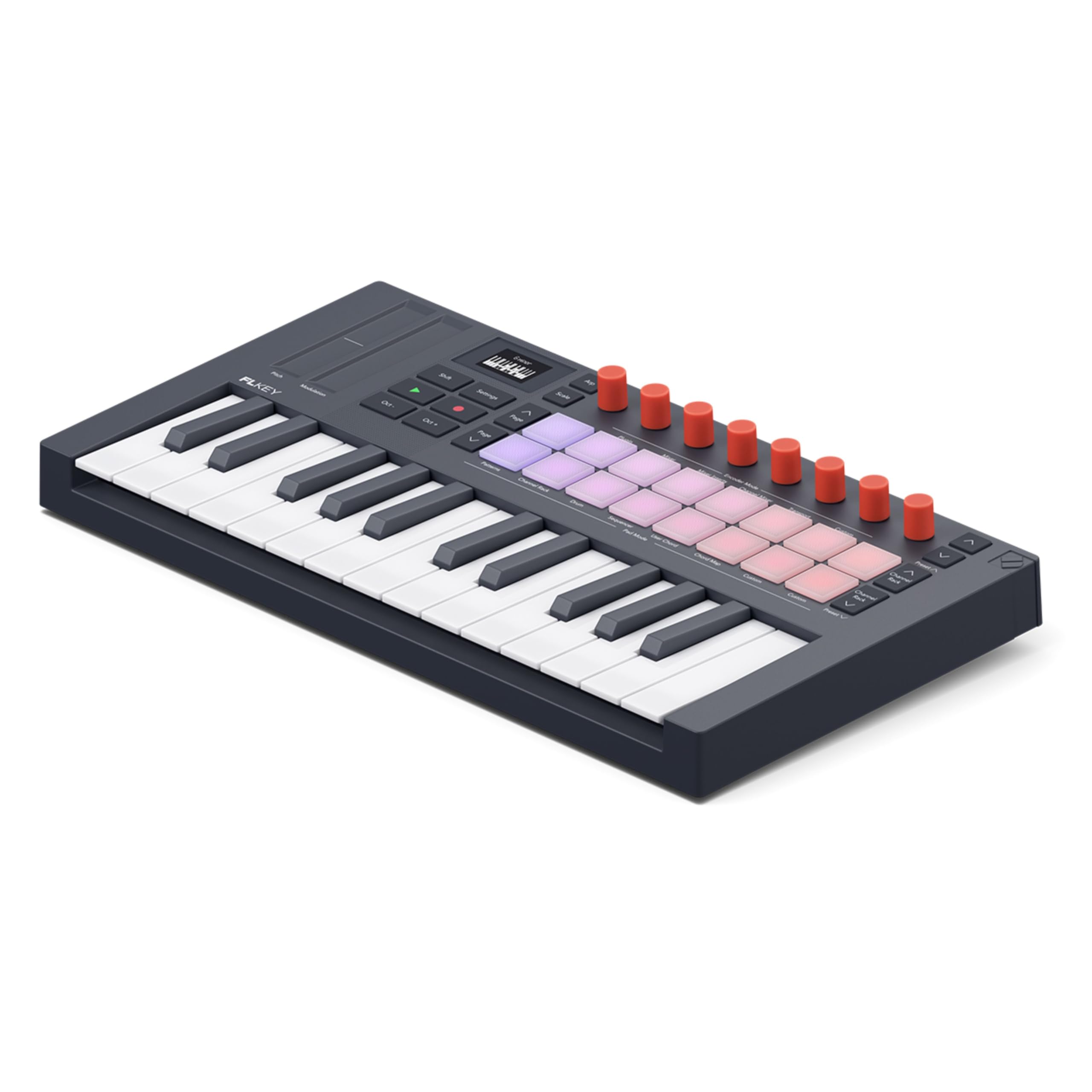 Novation FLkey 2 Mini 25 clavier USB MIDI pour FL Studio, pads rythmiques, arpégiateur