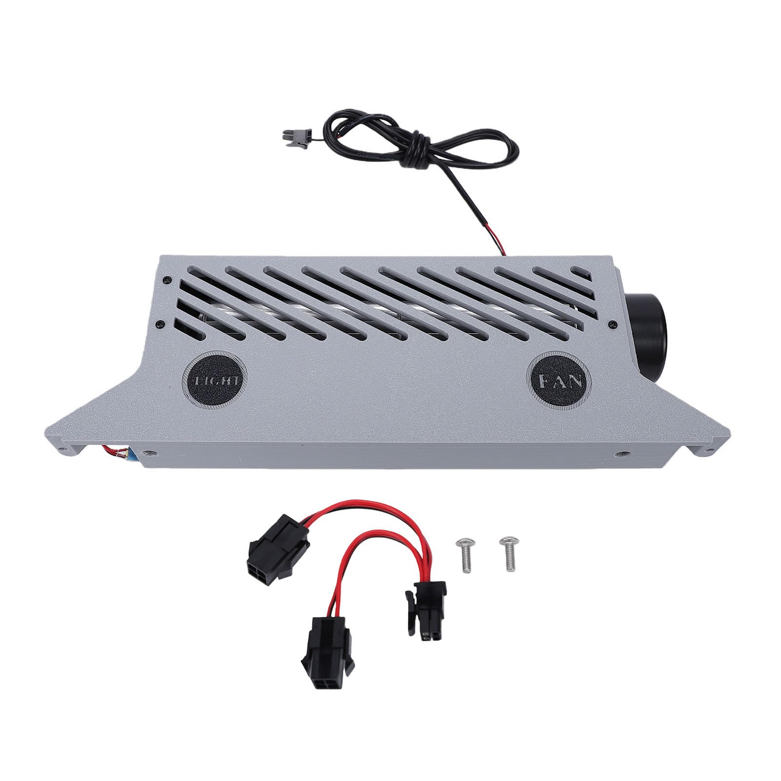 Eujgoov Accessoire D'imprimante 3D Ventilateur de Refroidissement Auxiliaire Axe X ABS Haute Vitesse Dissipation Thermique sur Grande Surface Lumière LED Fonctionnement Silencieux pour