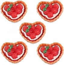 Vepoty ミニチュア ケーキ パン ドールハウス Diy デザート ミニ 食品モデル 人形の家 演劇 おもちゃ アクセサリー 5個入り