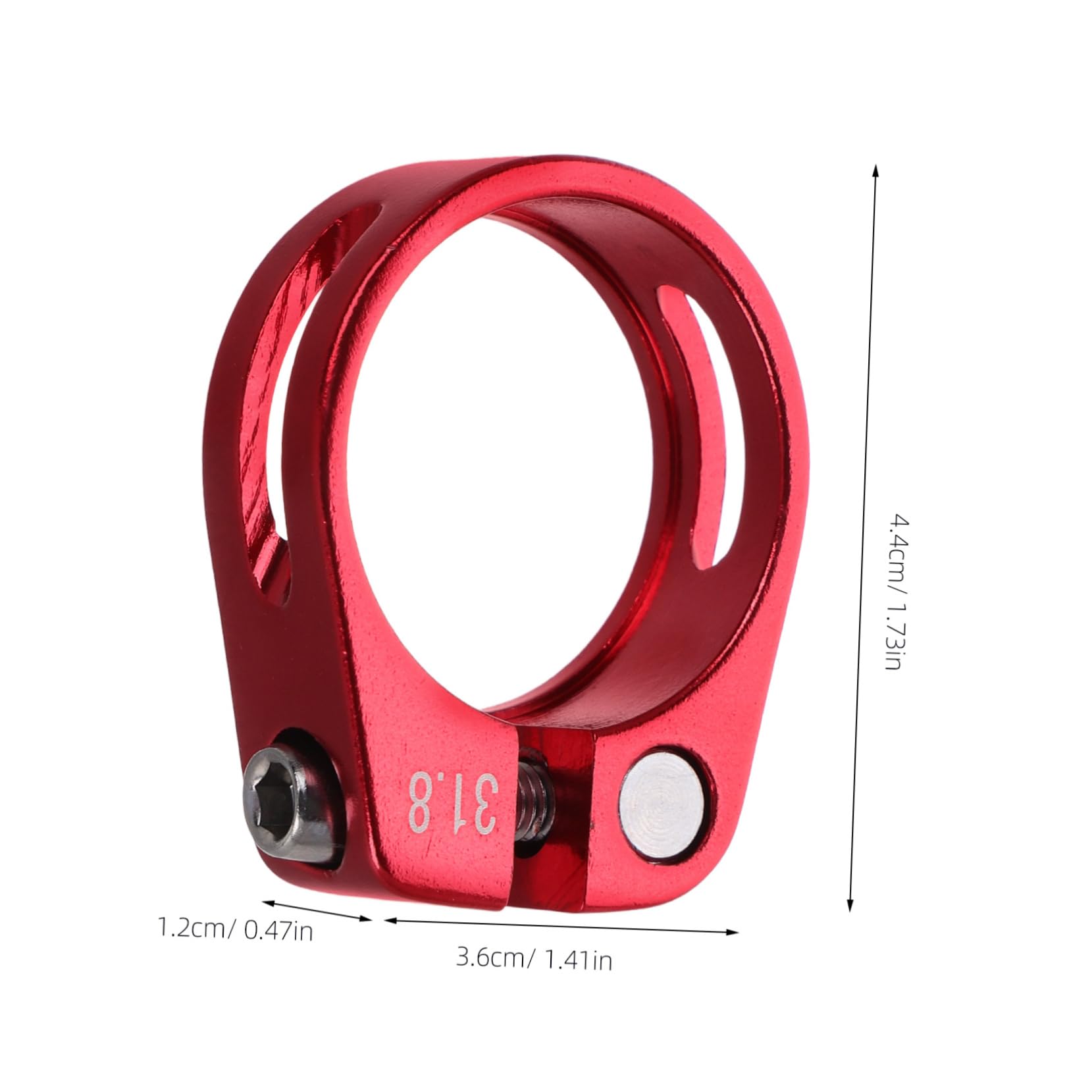 Balacoo Bike Seat Post Clamp Aluminum Alloy Holder for Mountain Bike Lightweight Design for Effortless Riding Enhanced Ventilation for Comfort Easy Installation Compatible