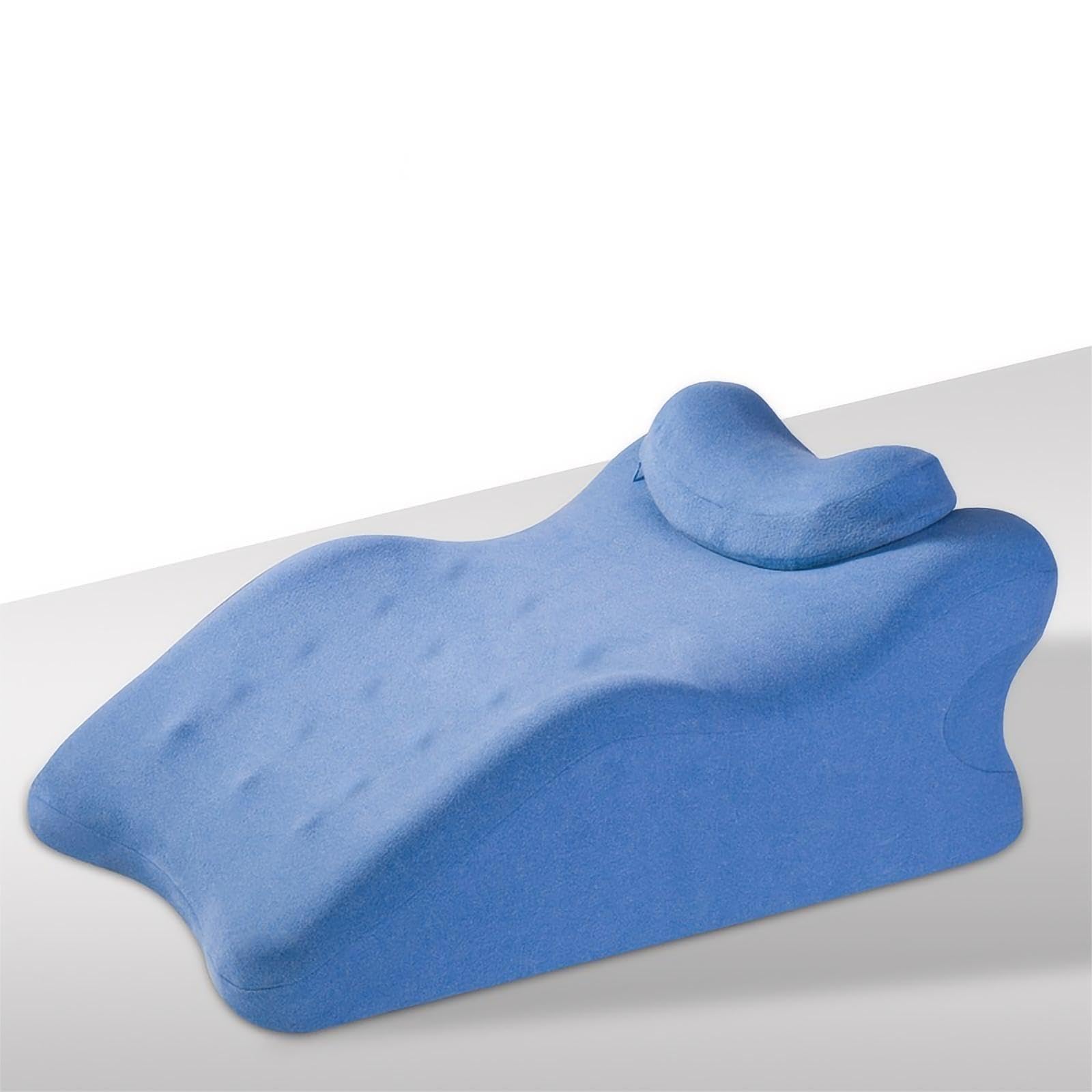 Cojin Rodillas para Dormir, Cuña Antireflujo Adulto para Aliviar el Dolor de Espalda y Articulaciones de Las Piernas, el Reflujo ácido, la Acidez de Estómago, los Ronquidos y el Embarazo,Azul