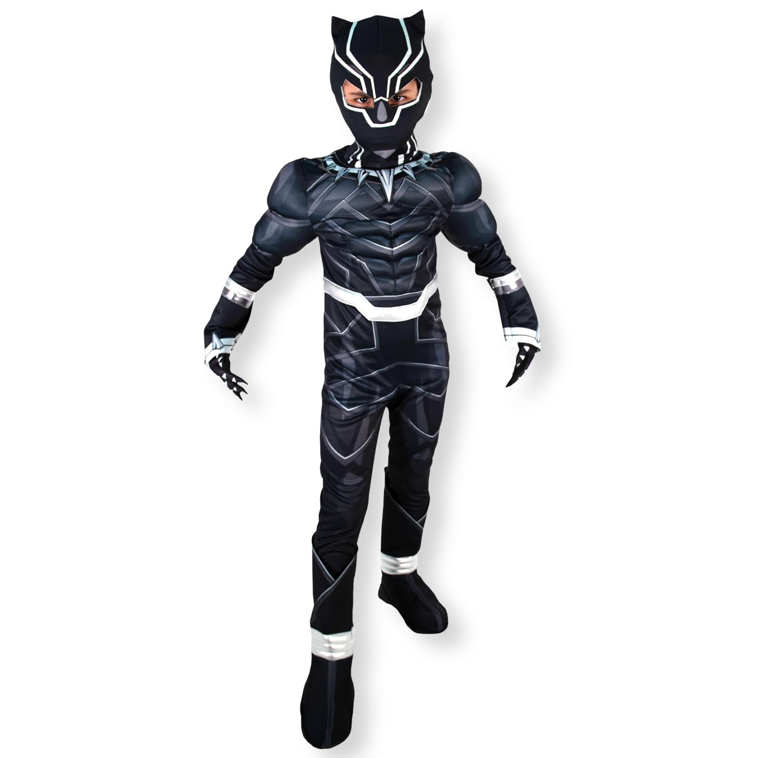 Party Centre Marvel Avengers Black Panther Deluxe Costume, 5-6 years
