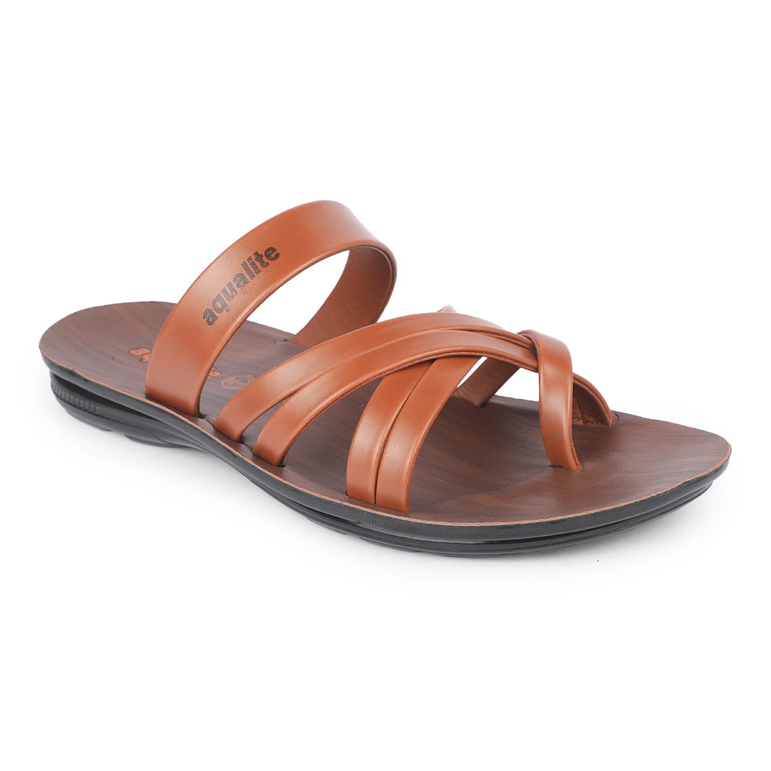 aqualite Men's Casual Sandals | PVC Rexine Upper & Lightweight PU Sole | Comfortable Anti-Slip Sandals for Men, Daily Wear, Walking, Office, Travel & Outdoor Footwear-picture-32