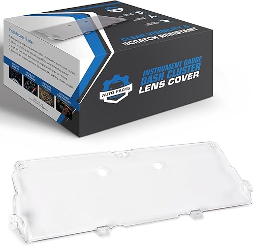 Cubierta de lente de tablero de instrumentos compatible con Ford Bronco F150 F250 F350 E150 E150 E250 E250 E350 1992-1996 Reemplaza OEM #