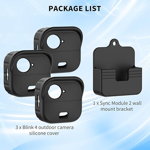 Miniatura 7 de WOFRO - Paquete de 3 fundas protectoras de silicona para Blink Outdoor 4 (4. generación), funda de silicona para Blink Outdoor 4, accesorios para