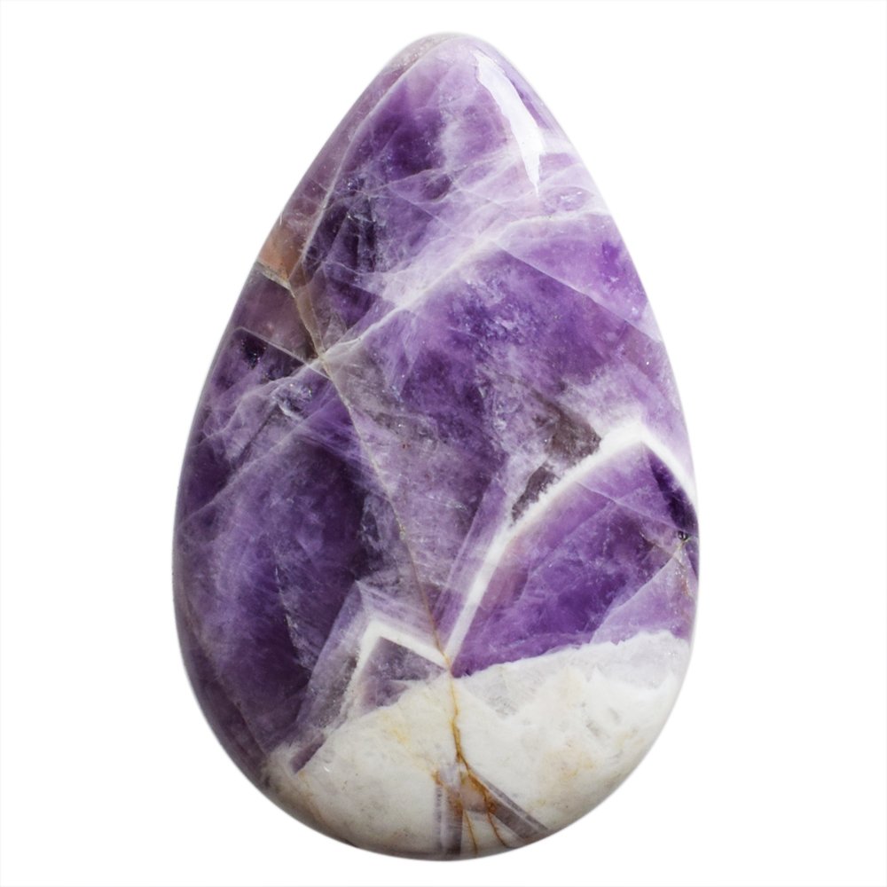 Améthyste violette naturelle taille poire pour retrouver la sérénité à travers vos bijoux