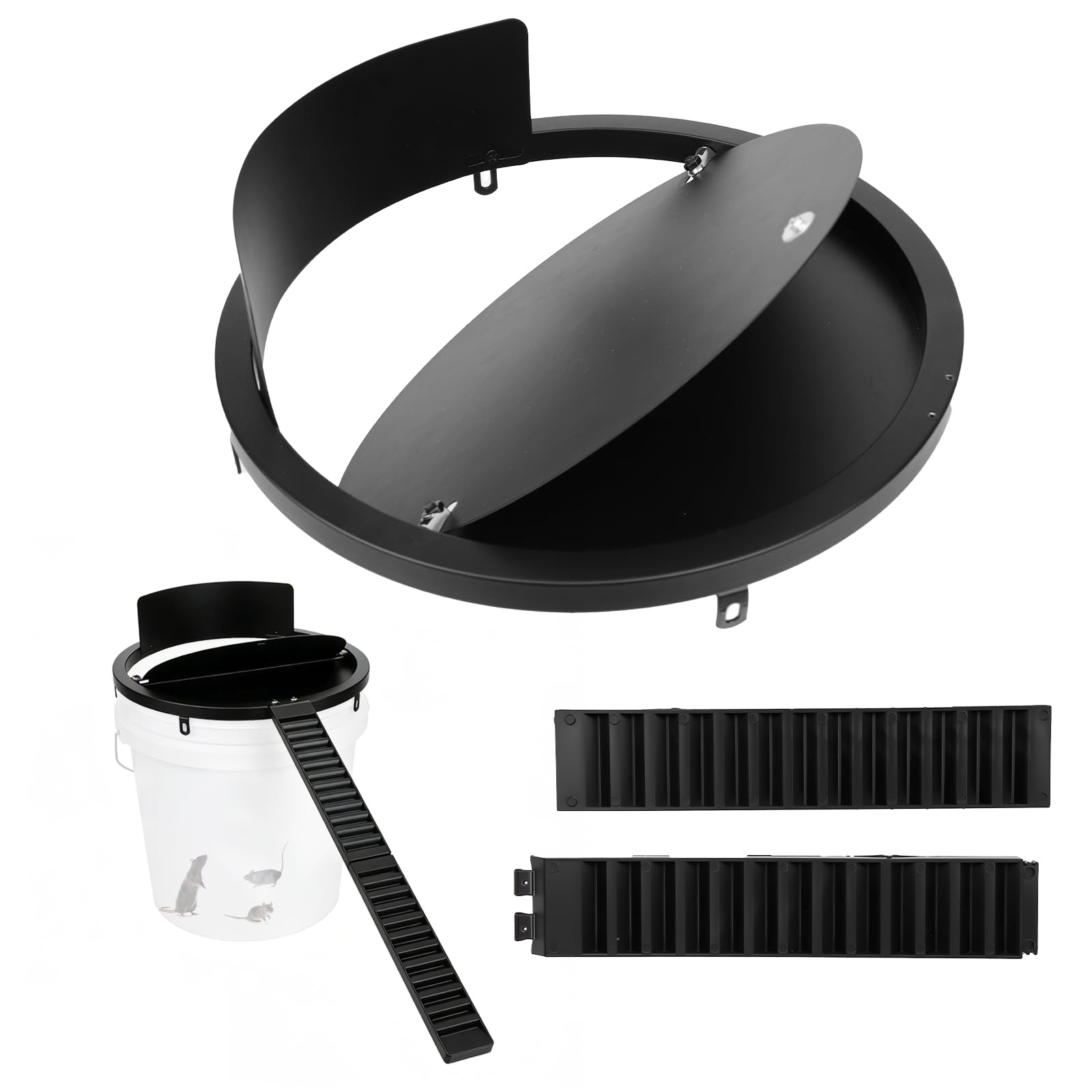 5 Gallon Bucket Mouse Trap Lid - Auto Reset Repeating Metal Trap for Rats and Mice, Indoor Outdoor Pest Control